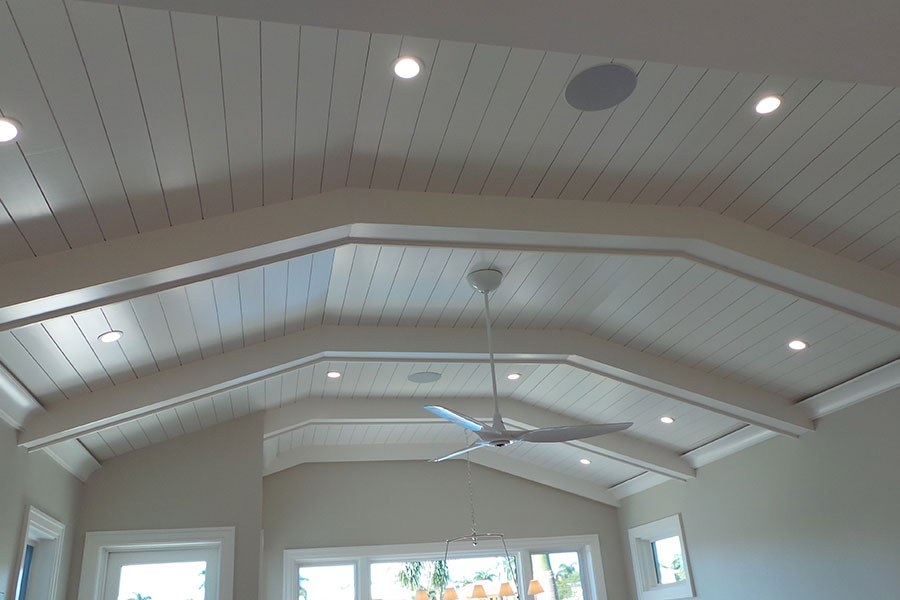 Beautiful renovations and remodeling ceiling of a Naples, Florida home