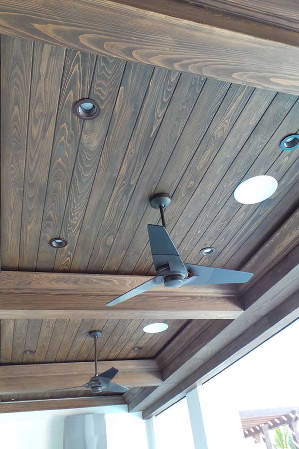 Elaborate custom wood ceiling from Scholten Construction Custom Home Services